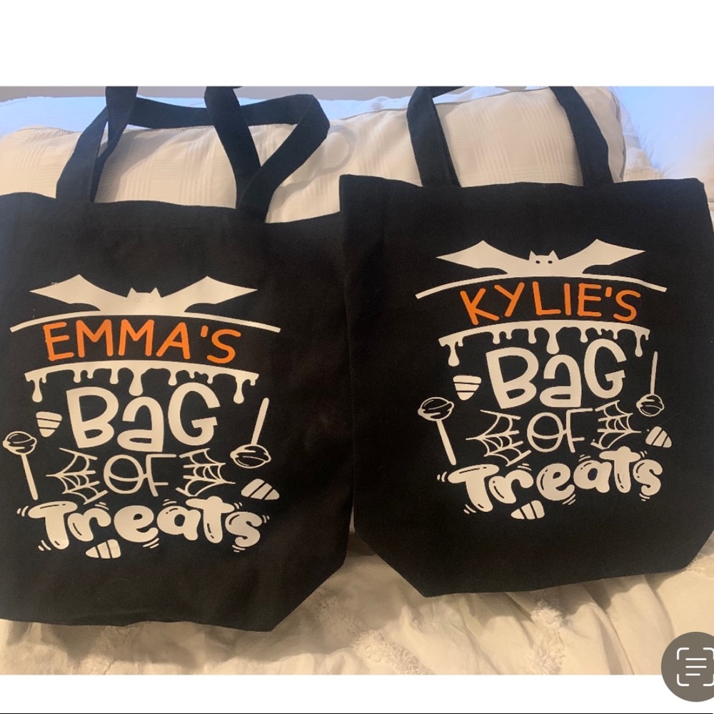 Halloween bag personalized with name